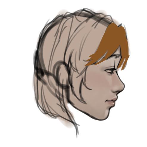 Lazy face coloring practice