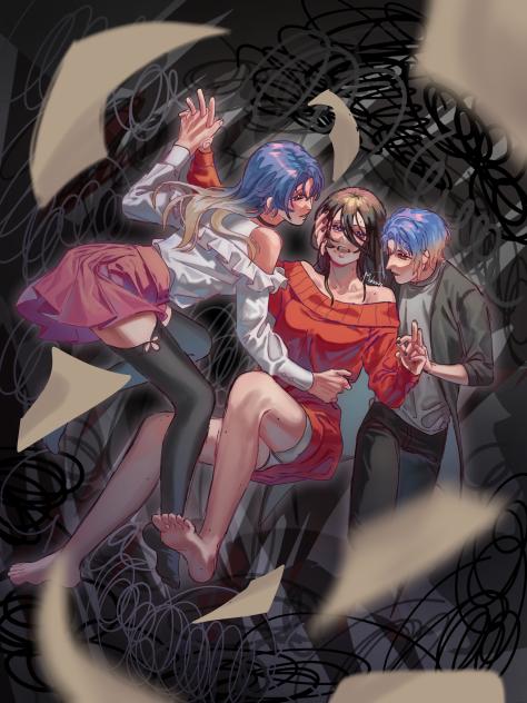 drawing my old cringe gacha ocs