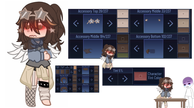 I changed my Oc again 😭👍❤️⭐️