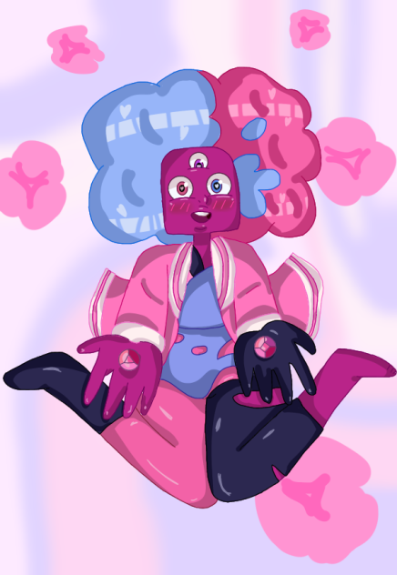 Cotton candy garnet