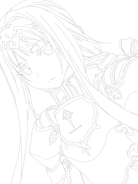 アリス・シンセシス・サーティ 線画 SAO