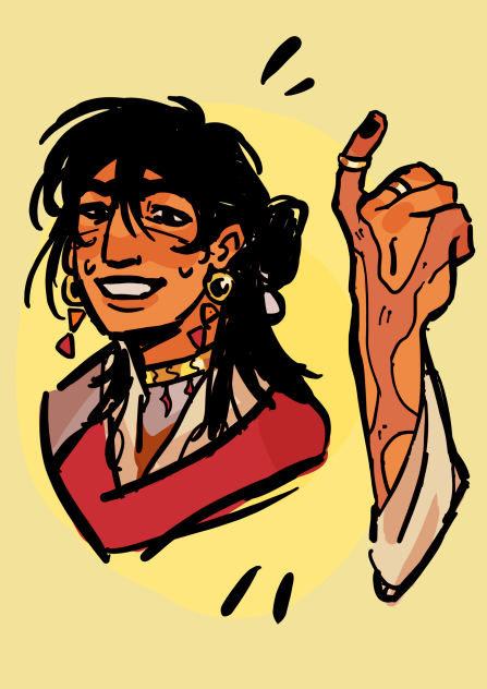 Colored oc sketch 😹