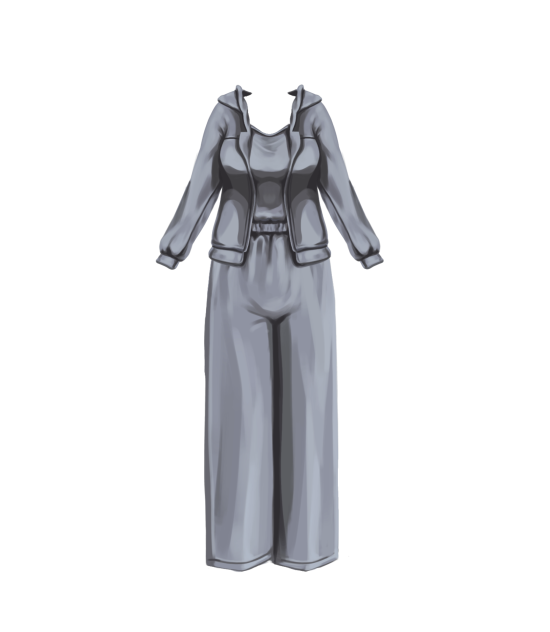 Baju Olahraga Wanita (+ outer) Cold Gray