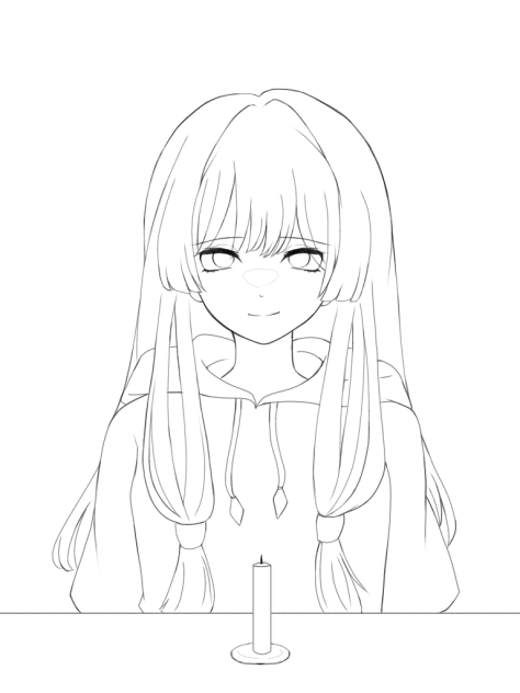 かいだんばなし  塗り絵