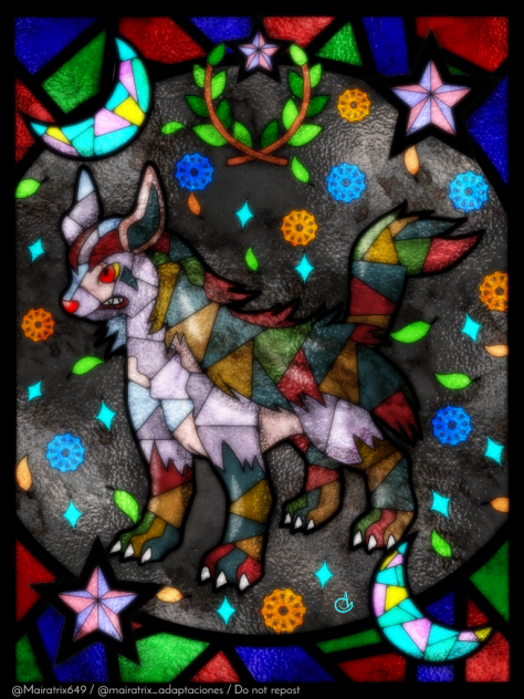 Mightyena グラエナ (Stained Glass Version)