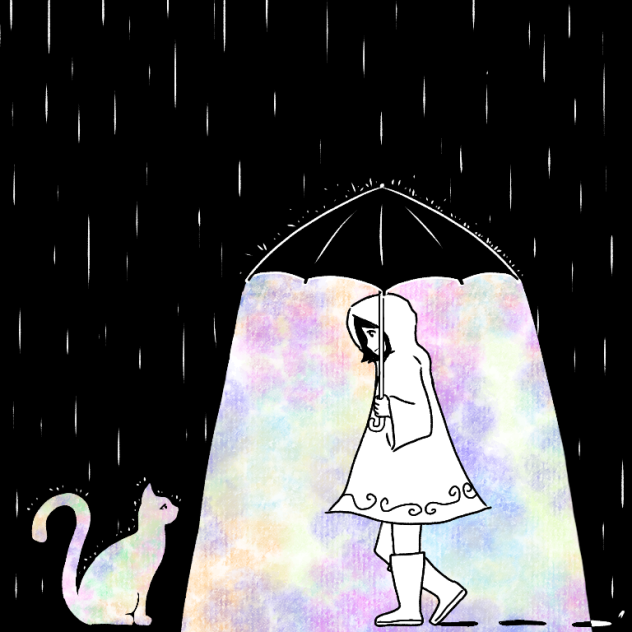 Under the rain - ibisPaint