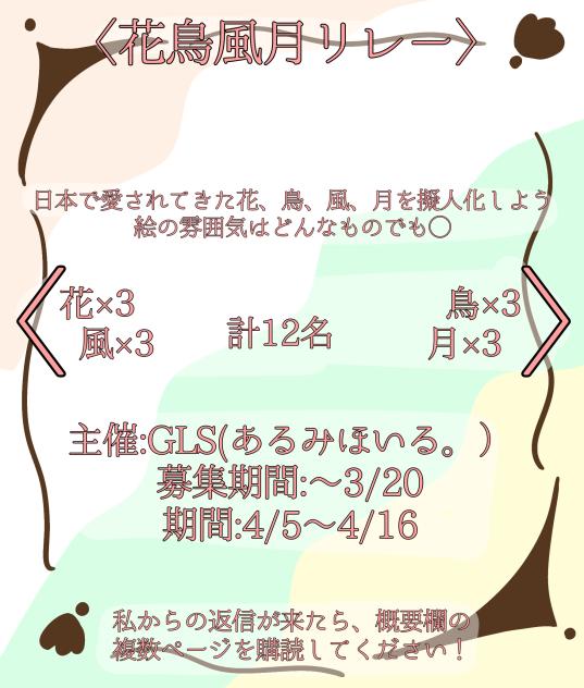 花鳥風月リレー