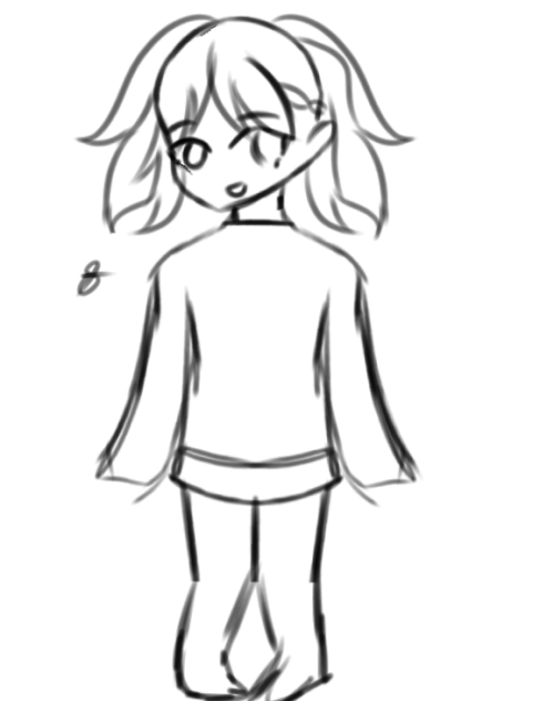 I drew with my brother's base Sketch