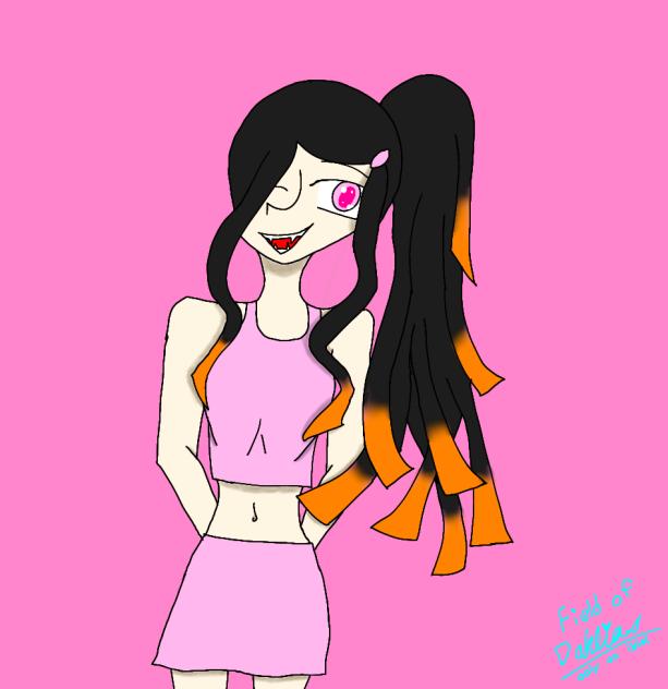 Modern Nezuko!!! (still a demon!)