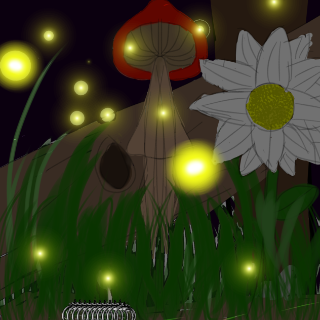 Night in the forest - ibisPaint
