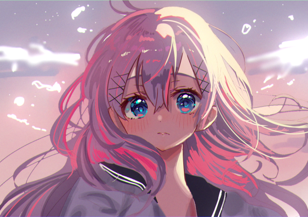 幻想的な少女。