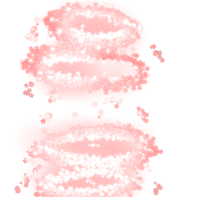 Circle sakura flower