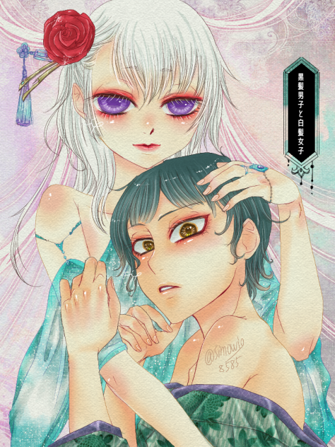 ⚪女子⚫男子❤️