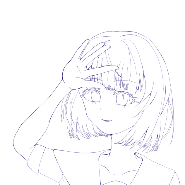 線画配布【桐谷遥】