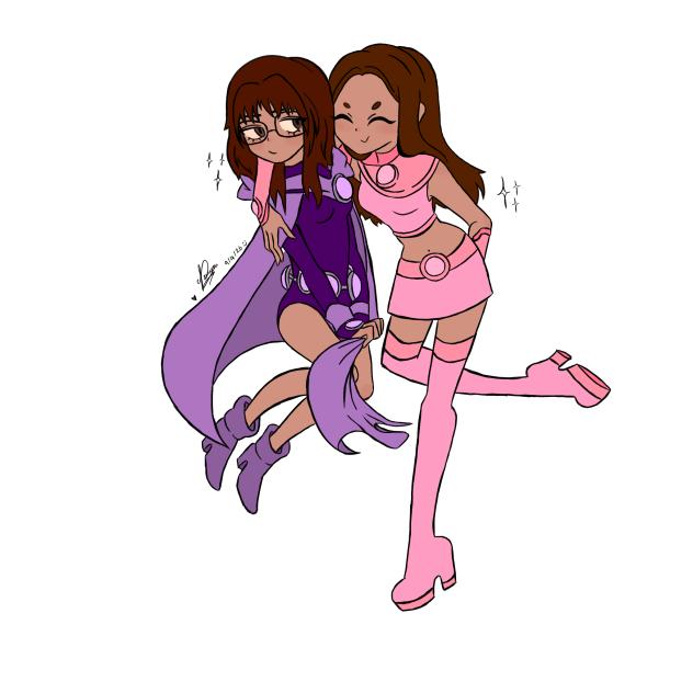 Starfire + raven