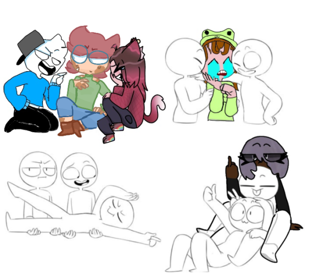 yippee friend group collab - ibisPaint