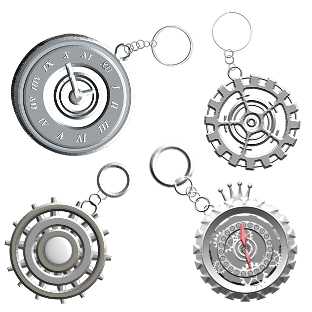 steampunk keychain ibisPaint