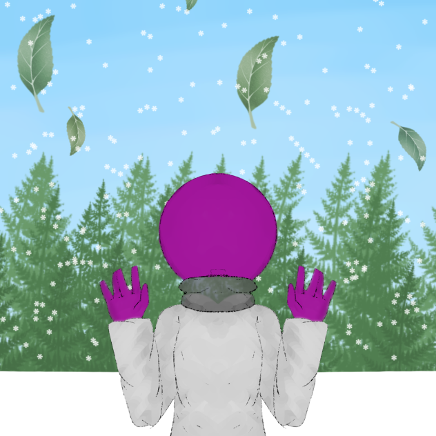 Purple in the winter 💜💜