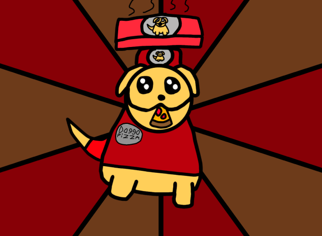 pizza dog