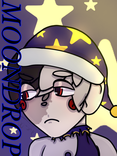 Human moon-drop fanart!
