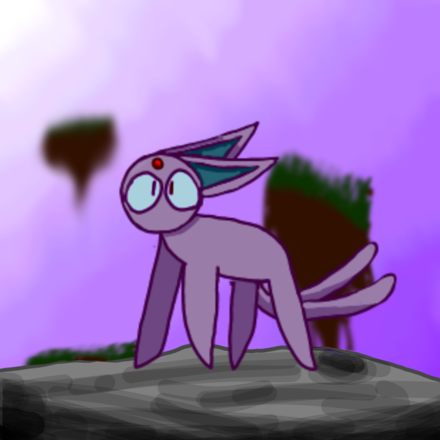 Espeon in a another dimension - ibisPaint