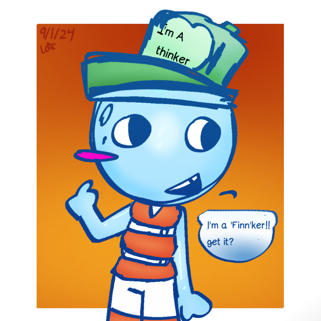 Finn being a Finnker