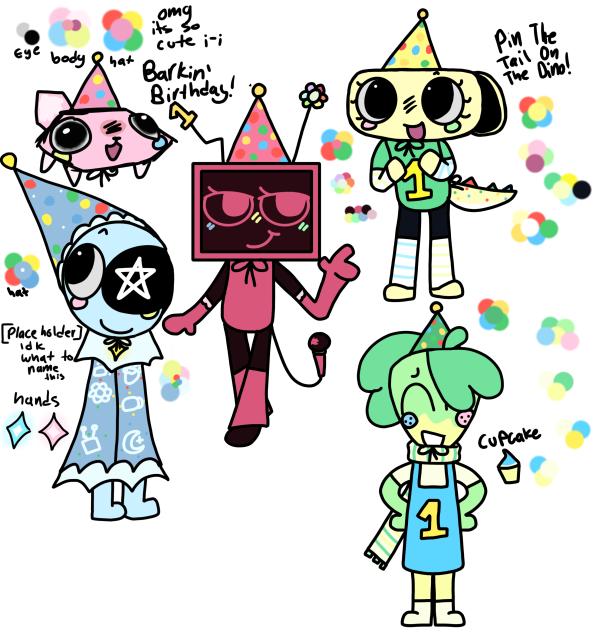 Dandy’s world b-day skins!