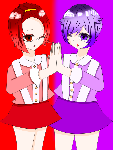 🐥♥️＆🐇💜