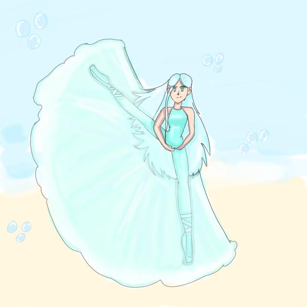 Waterfall ballerina