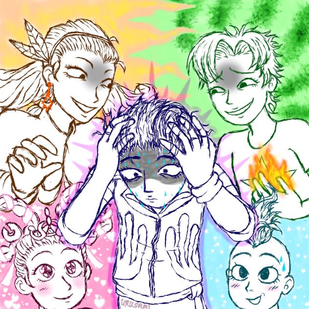 sibling behaviour (little hellions)