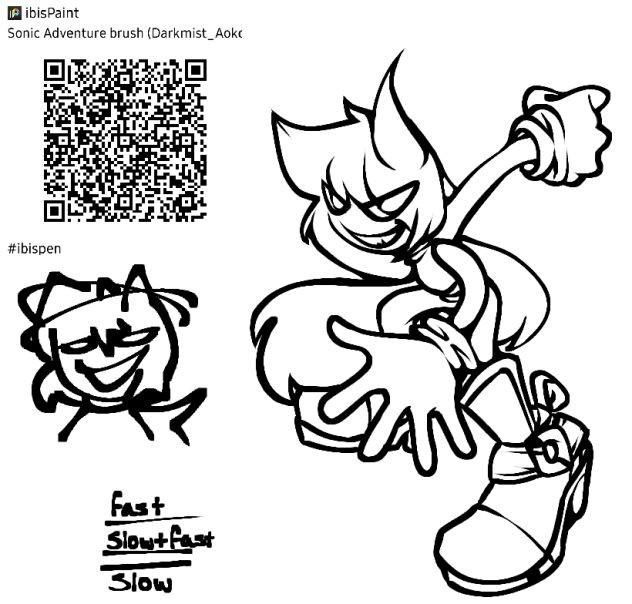 Sonic adventure brush - ibisPaint