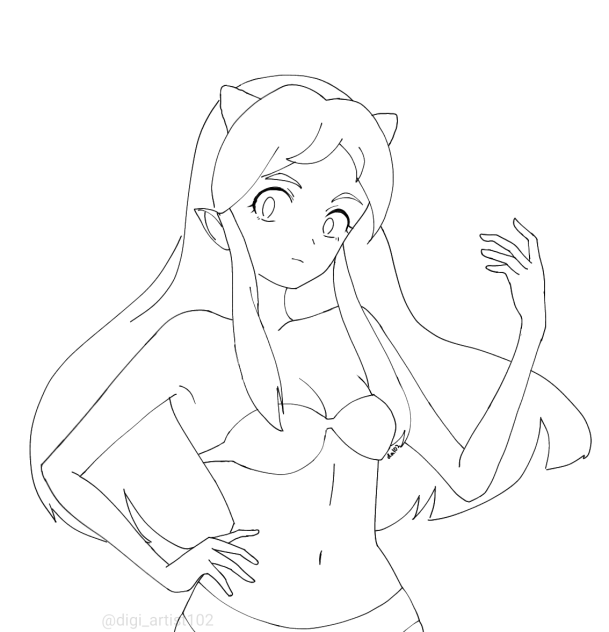 うる星やつら(線画)