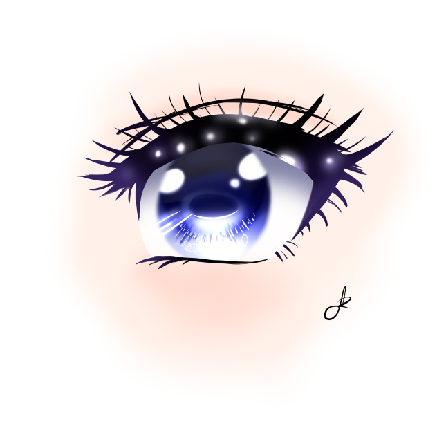 Very detailed anime eyes ibisPaint