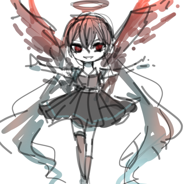 悪魔 ミク （ラフ）