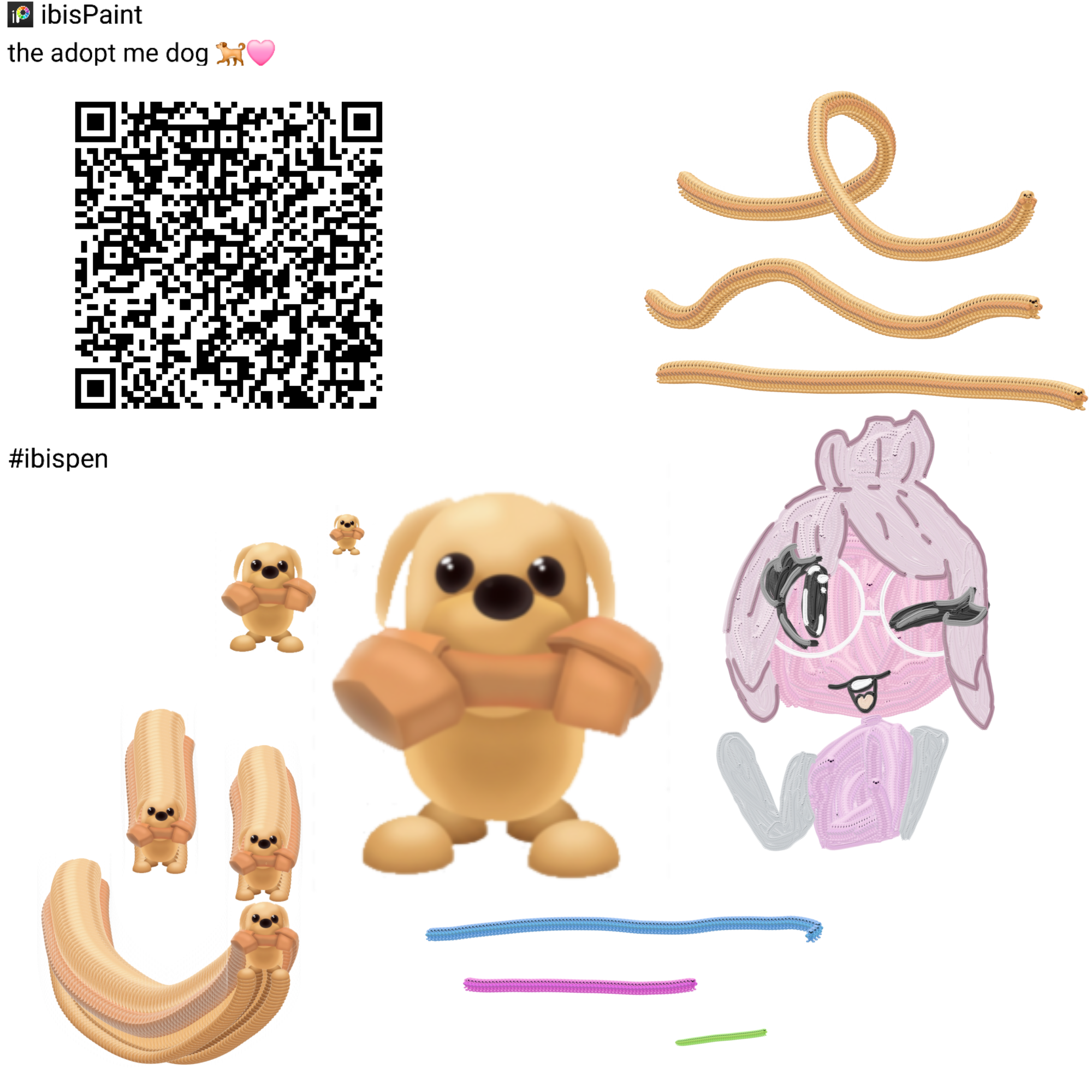 the adopt knee dog 🤠 - ibisPaint