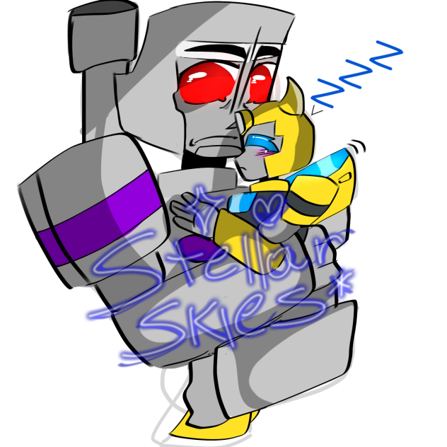 Baby Bumblebee and Megatron
