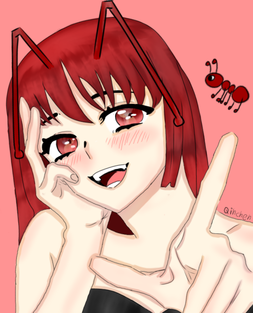 Red ant girl!