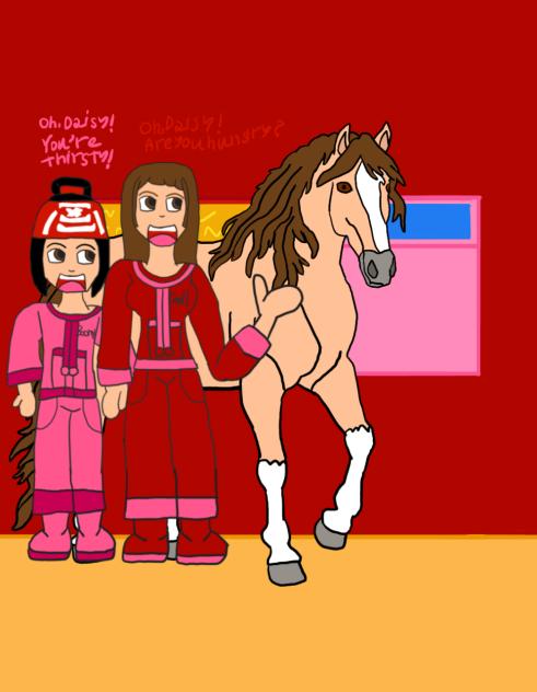 Wendy And Suzume adopt her horse Daisy.
