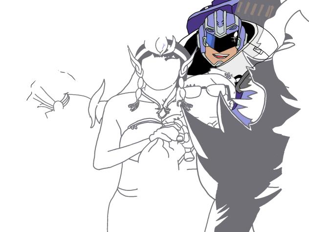 Johnson cosplay drawing