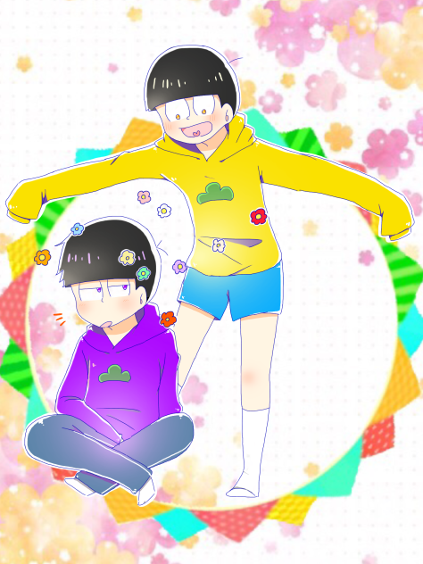 数字松とお花