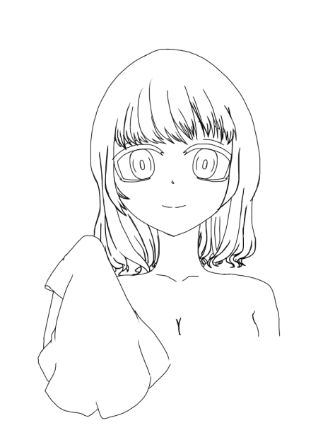 線画 塗って下さい