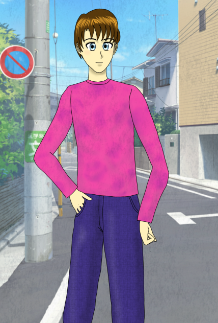 水色の目な彼 散歩