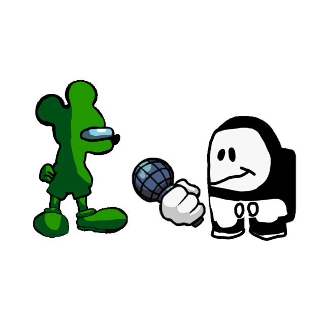 Mickey Mouse Swapped with Green Crewmate