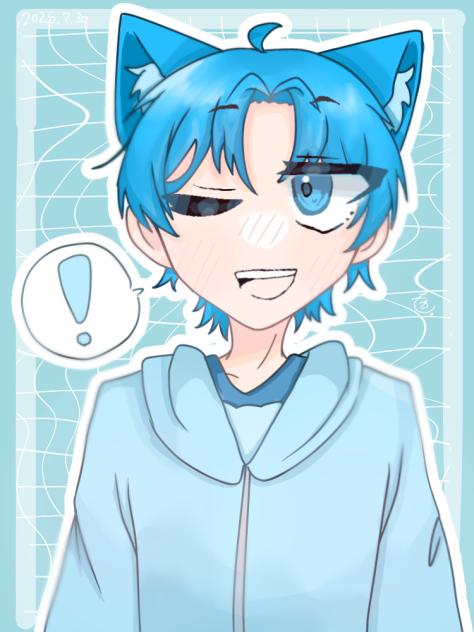 #水色necoさん！