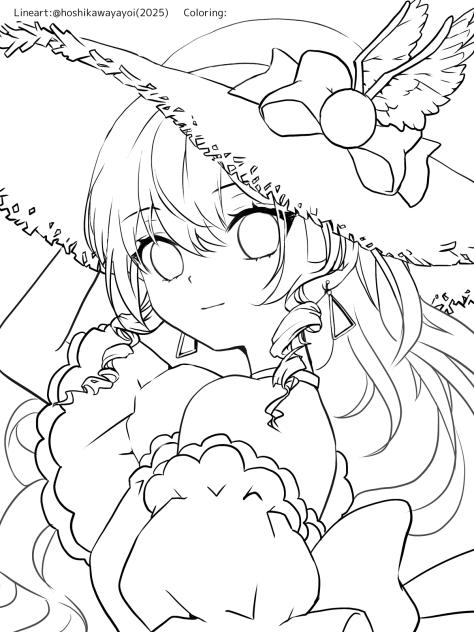 アルビレオ2025(ぬりえ)