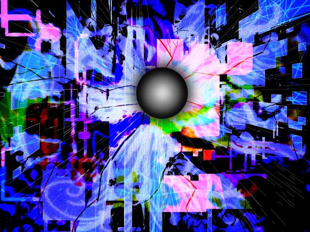 View of dark frutiger aero