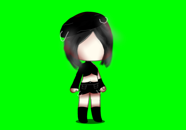 custom hair and outfit