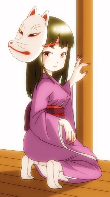 狐面の少女