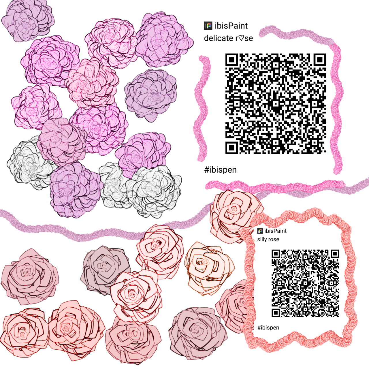 rose brushes - ibisPaint