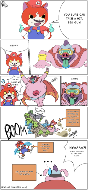 SSBU x YKW; Jibanyan v. Sproink